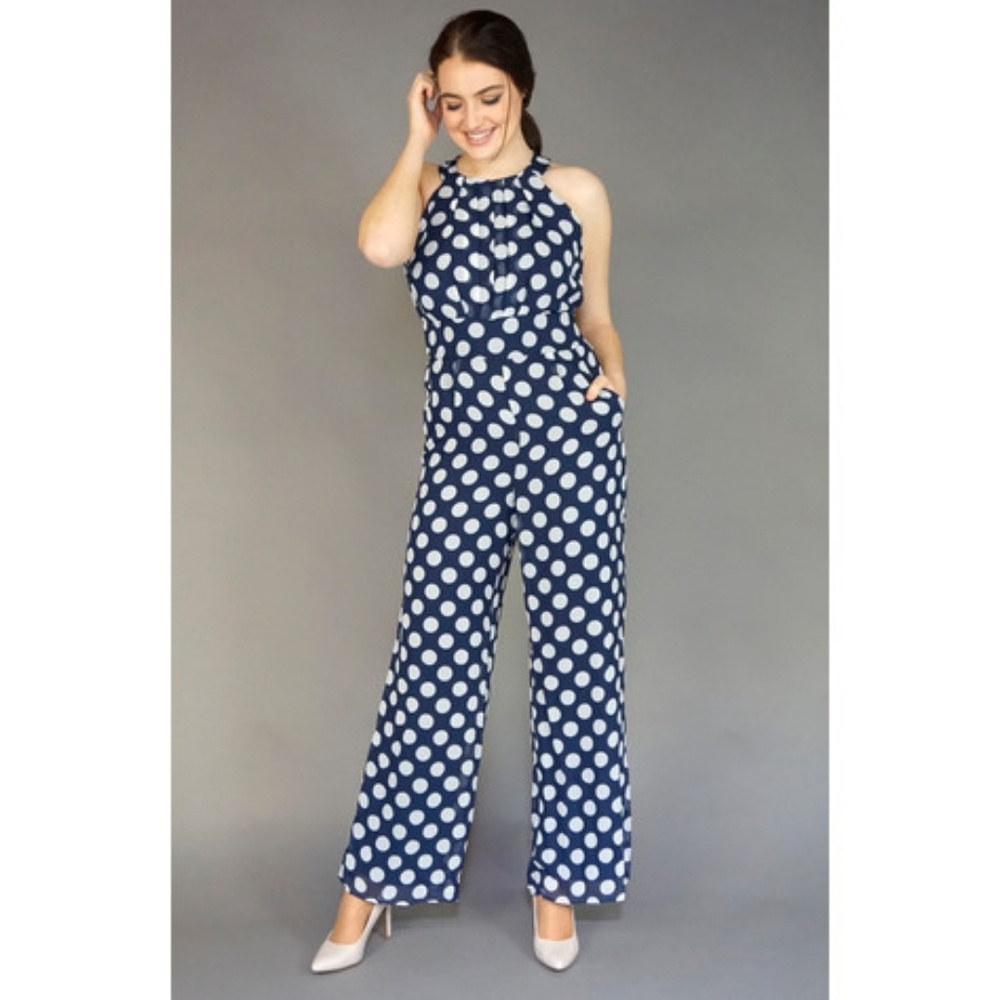 Dot polka jumpsuit Outfit
